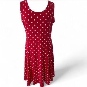 Susan Graver Red and White Polka Dot Garment
